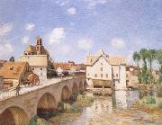 The Bridge of Moret (mk09) Alfred Sisley